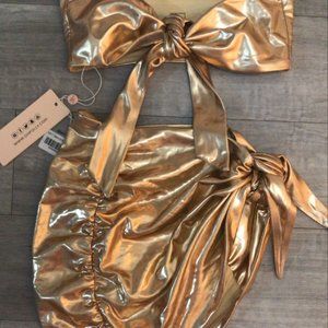 NWT Oh Polly Swim top and cover up set